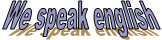 We speak english